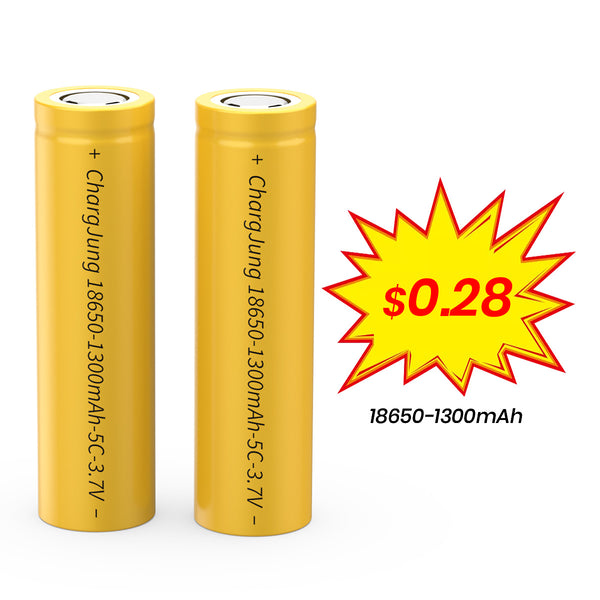 Support Customize Rechargeable 18650 1300mAh 5C Lithium Battery