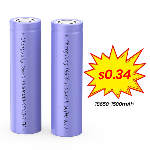 100% Original Rechargeable 18650 1500mAh 5C(H) Lithium Battery