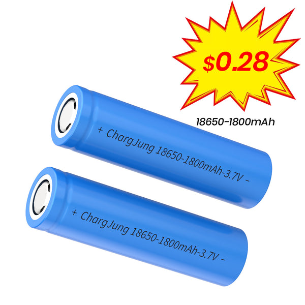 100% Original Rechargeable 18650 1800mAh 3.7 Volt Lithium Ion Battery