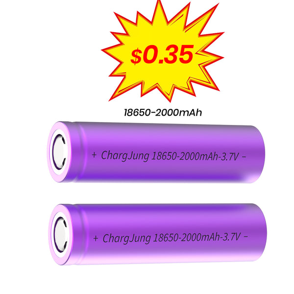 Support Customize Rechargeable 18650 2000mAh 3.7 Volt Lithium Ion Battery