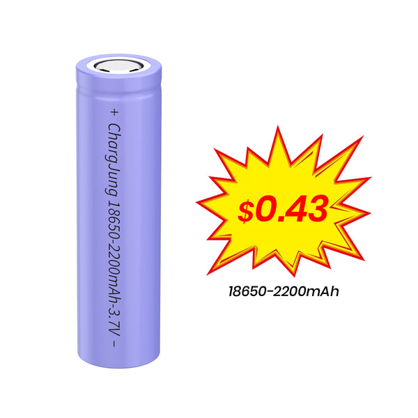 Support Customize Rechargeable 18650 2200mAh 3.7 Volt Lithium Ion Battery