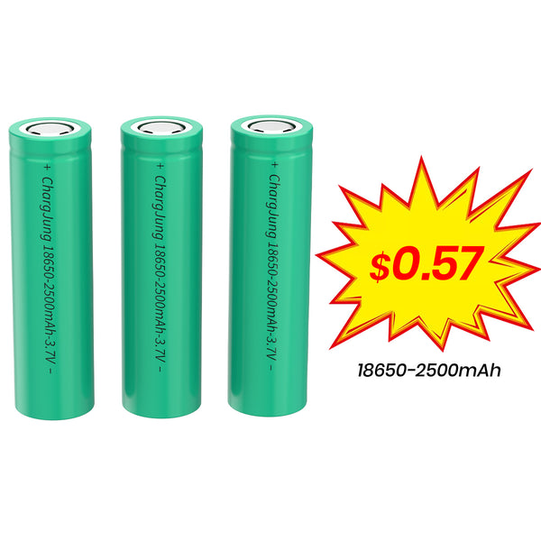 Support Customize Rechargeable 18650 2500mAh 3.7 Volt Lithium Ion Battery