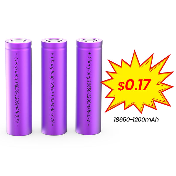 Rechargeable 18650 1200mAh Lithium Battery